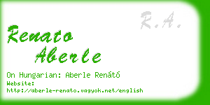 renato aberle business card